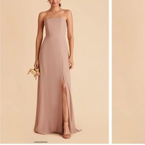 Birdy grey chris convertible dress chiffon taupe size xs